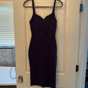 Superdown midi-bodycon knit dress in Navy blue